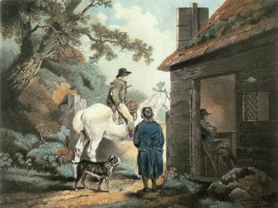 The Turnpike Gate, Engraved by William Ward, pub. by James Linnell, 1806 by George Morland
